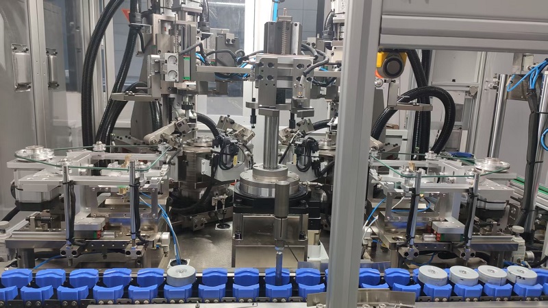 五工位外转子自动平衡机细节图2-苏州赛德克平衡机